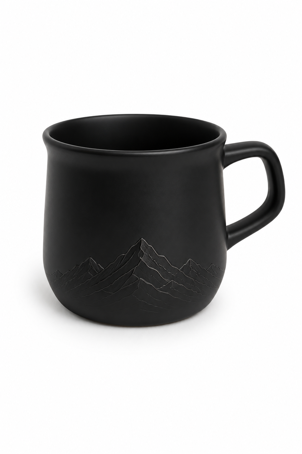 Black Ceramic Coffee Mug